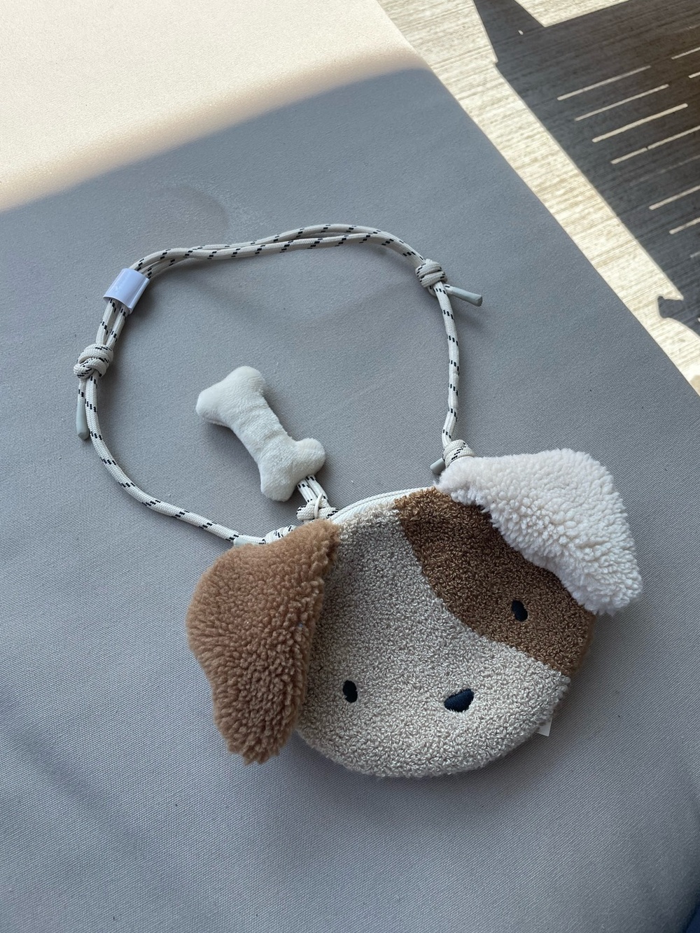 Zara kids dog plush crossbody bag